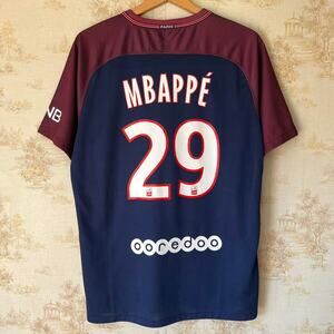 Paris Saint-Germain Kylian Mbappe 29 Away Jersey 2017-18 | Size XL (21.5x29”)